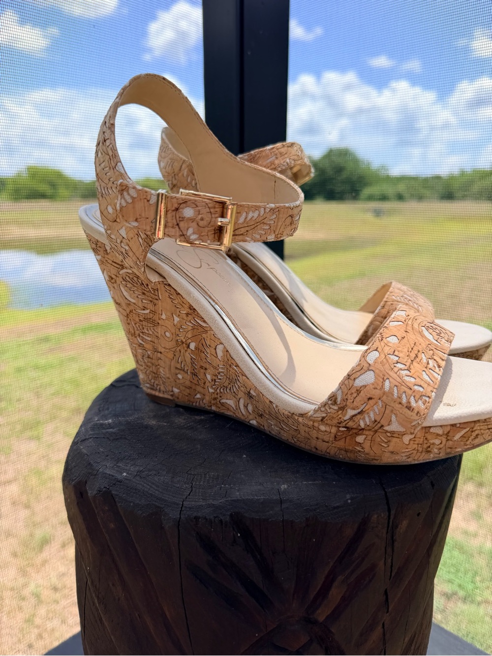 Jessica’ Simpson women’s wedge sandals Size 10M - Picture 2 of 12